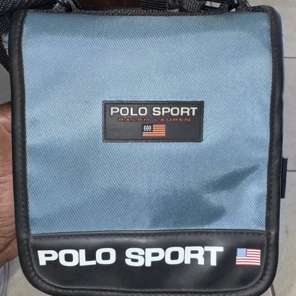 Polo by Ralph Lauren Blue and Black Messenger Bag - Picture 1 of 7